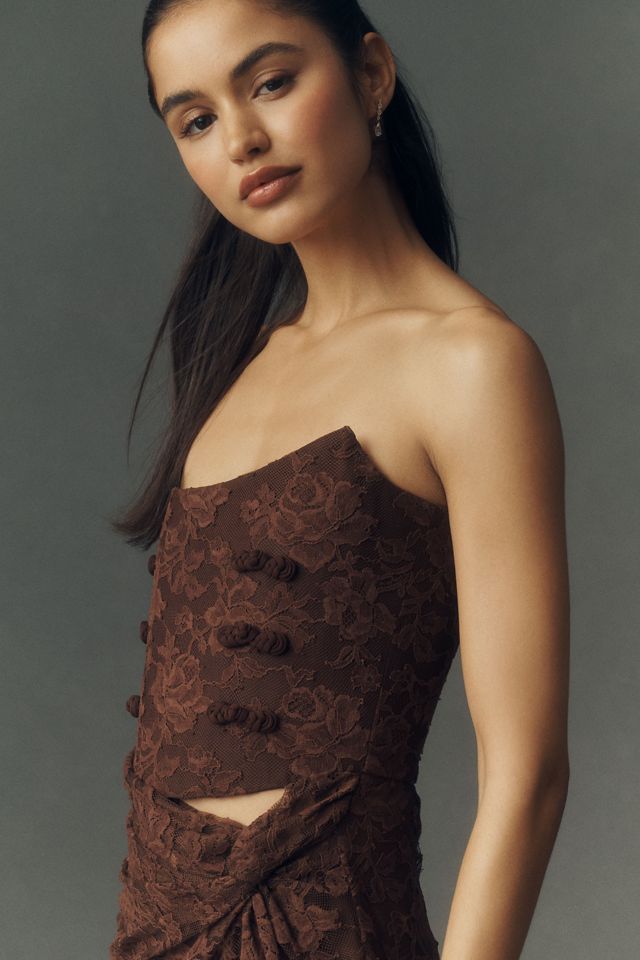 SAU LEE Julia Lace Gown #3