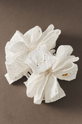 Lele Sadoughi Rita Eyelet Claw Clip | Anthropologie