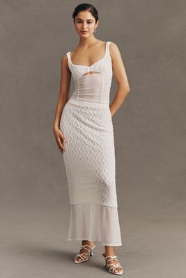 Milly Sleeveless Pointelle Knit Midi Dress | Anthropologie