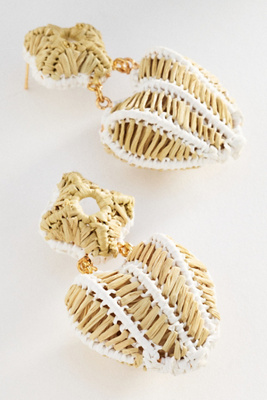 Raffia Basket Earrings