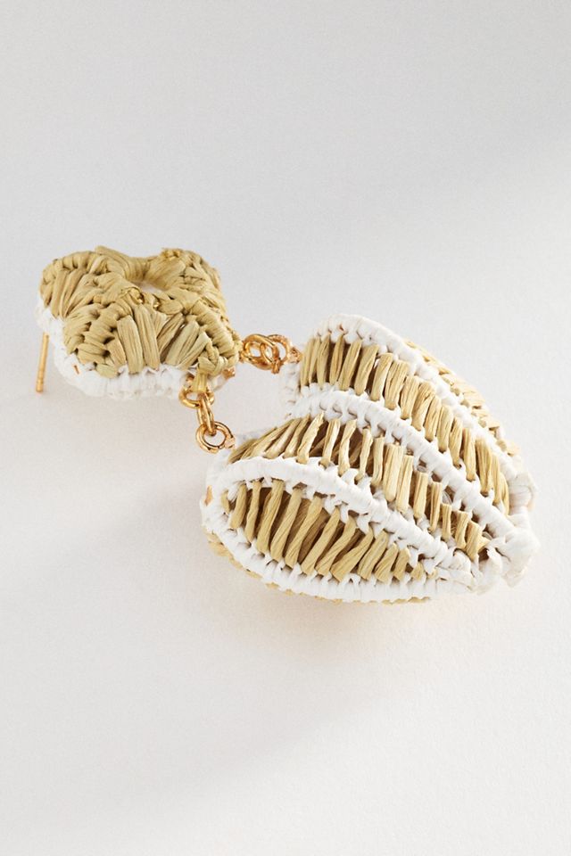 Raffia Basket Earrings #1