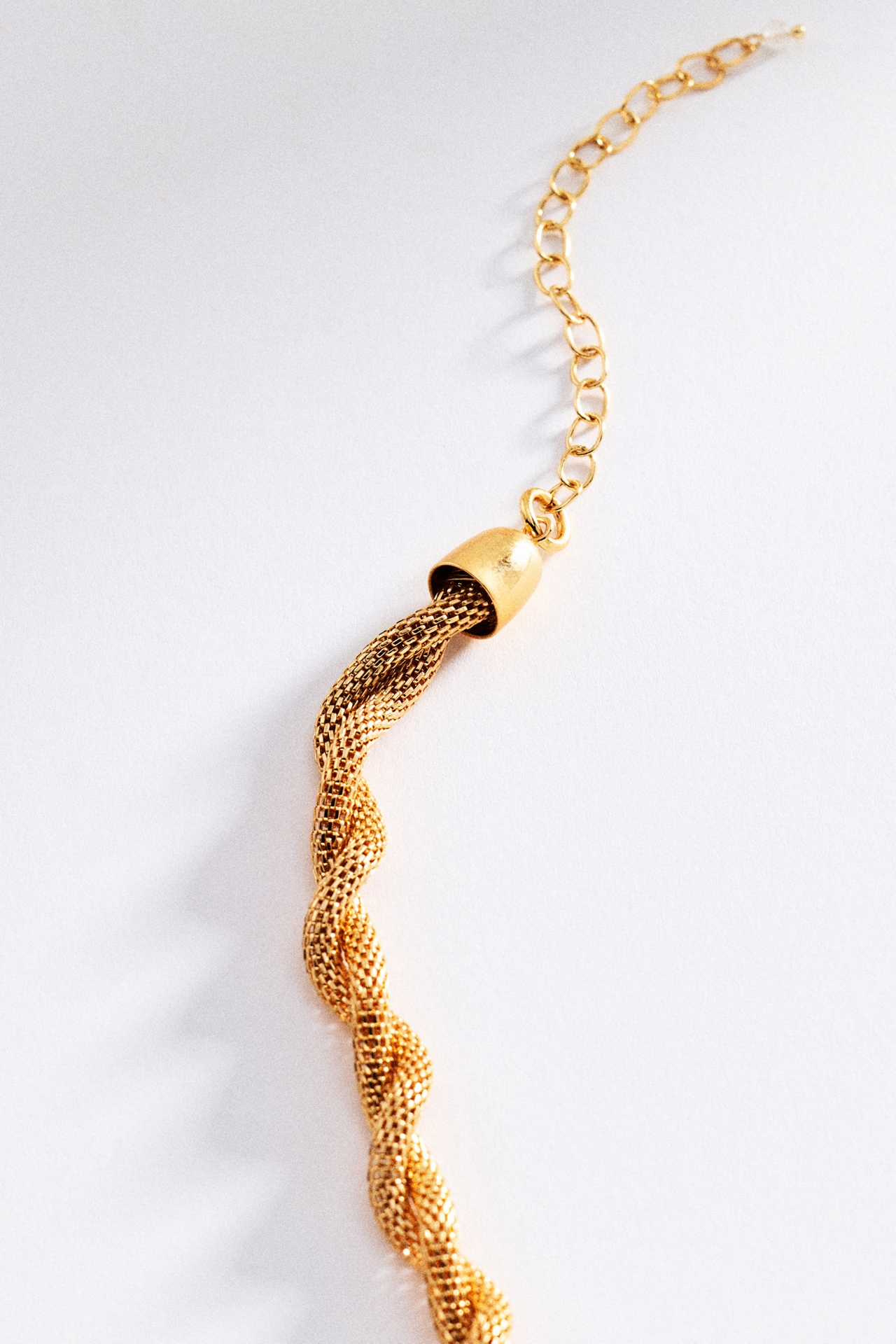 Textured Chain Statement Necklace