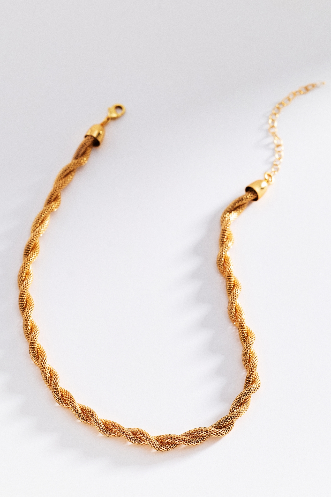 Textured Chain Statement Necklace