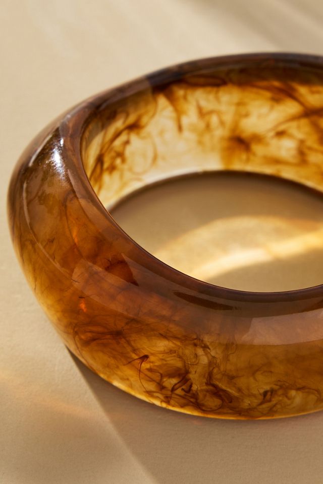Chunky Resin Bangle Bracelet #1