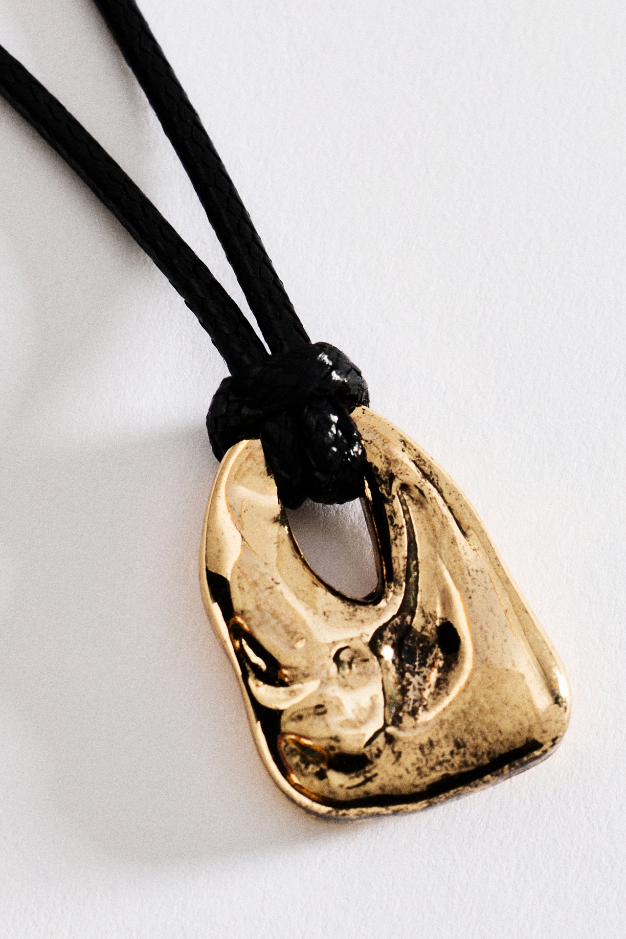 Paper Clip Pendant Necklace