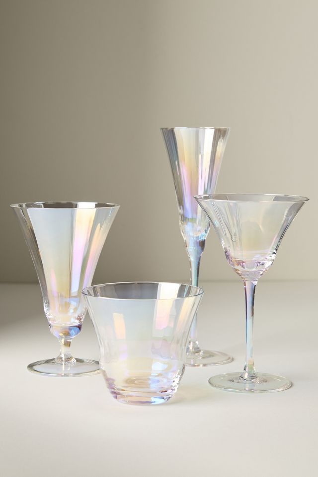 Kailani Lustered Flute Glasses, Set of 4 #3