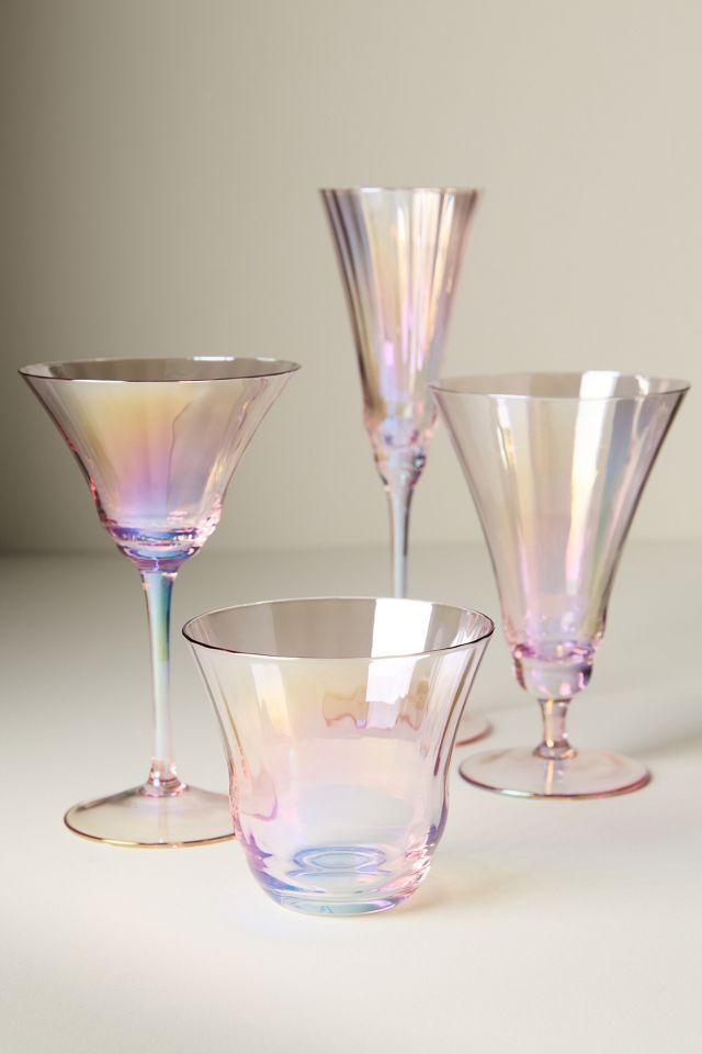 Kailani Lustered Flute Glasses, Set of 4 #3