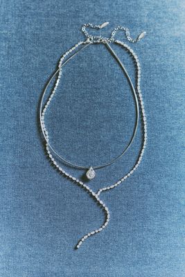 Crystal Layering Necklaces, Set of 2