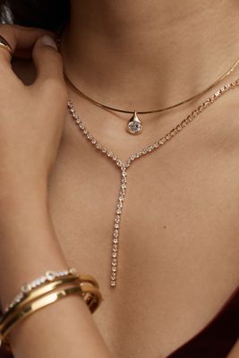 Crystal Layering Necklaces, Set of 2