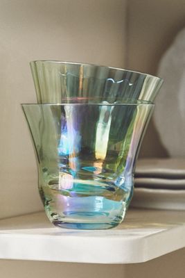 Kailani Lustered Stemless Wine Glass, Set of 4