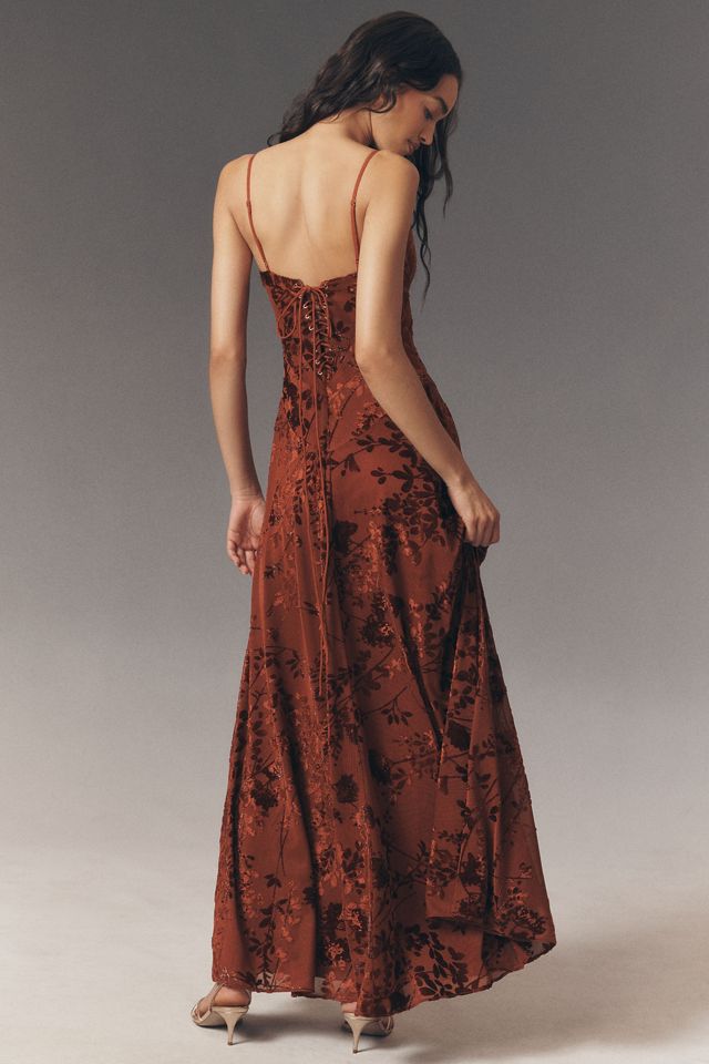 Mare Mare Emmy Burnout Velvet Maxi Dress #1