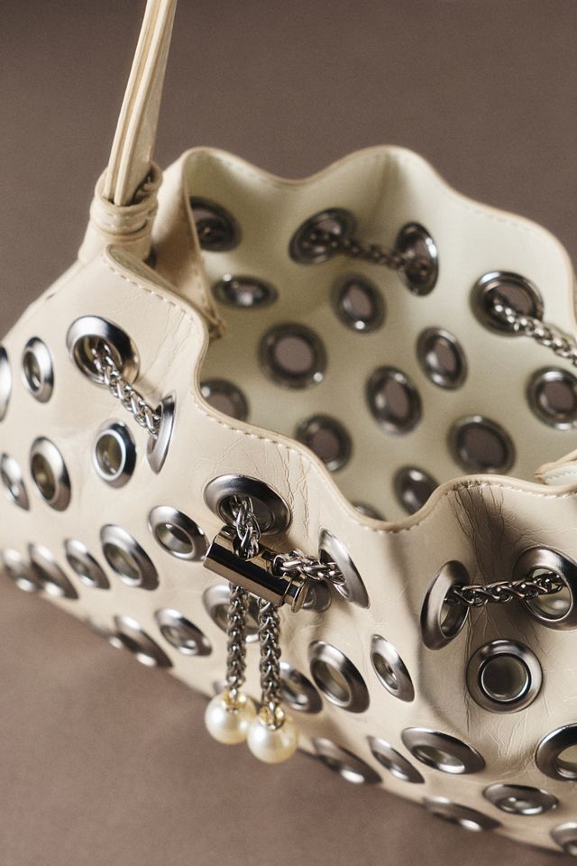 Petit Moments Rivet Metal Studded Drawstring Bag #1