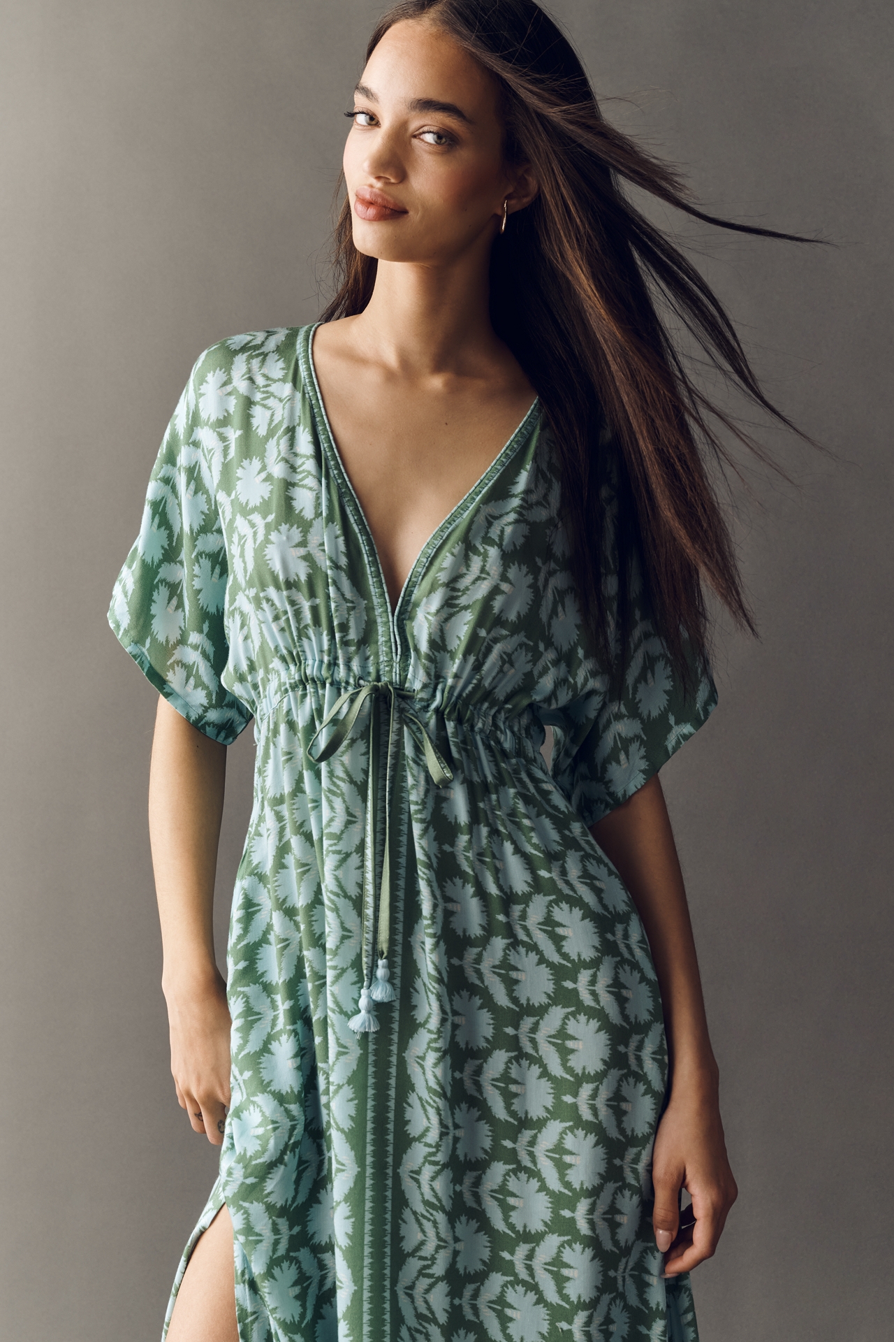 Omika Pia Marlie Matcha Kaftan