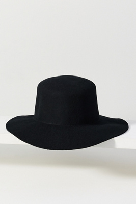 Hat Attack Anna Velour Bucket Hat In Black