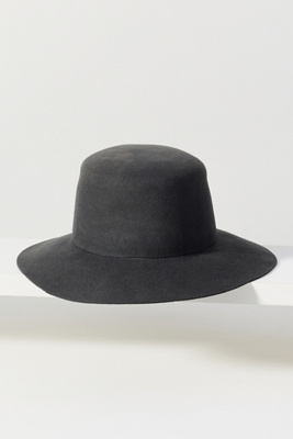 Hat Attack Anna Velour Bucket Hat In Gray