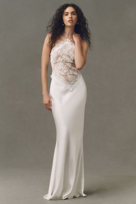princess polly baby blue dress Carly Cushnie Wedding Dresses for BHLDN First Look main image 0