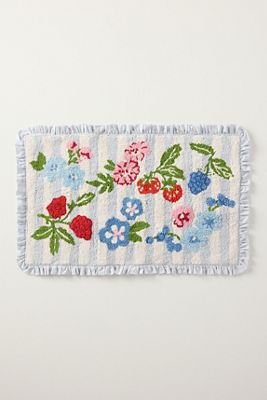 Astrid Cotton Tufted Ruffle Bath Mat