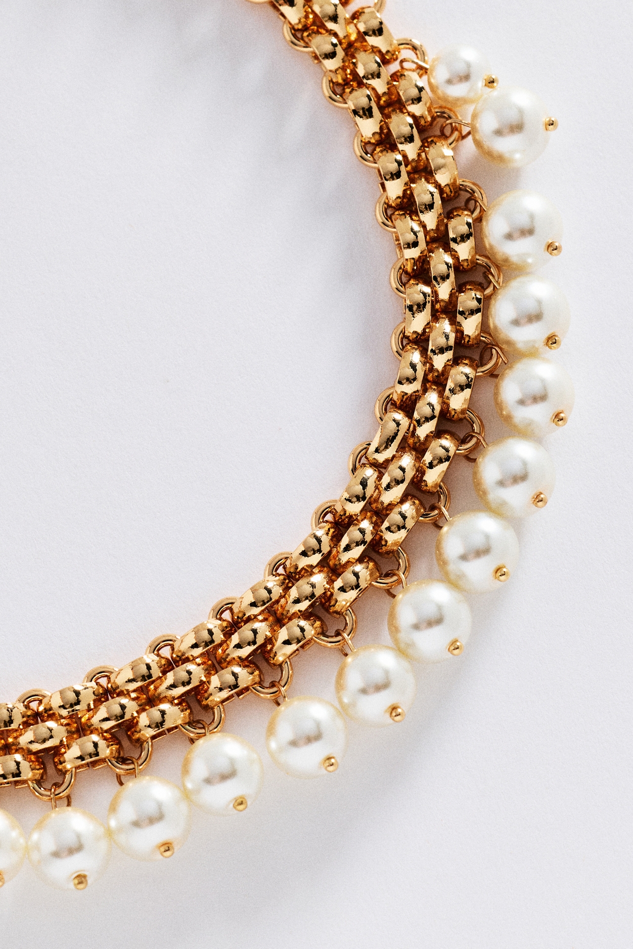 Chunky Pearl-Drop Necklace