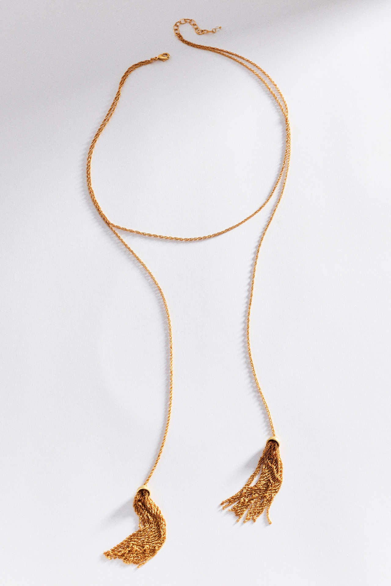 By Anthropologie Double Tassel Necklace