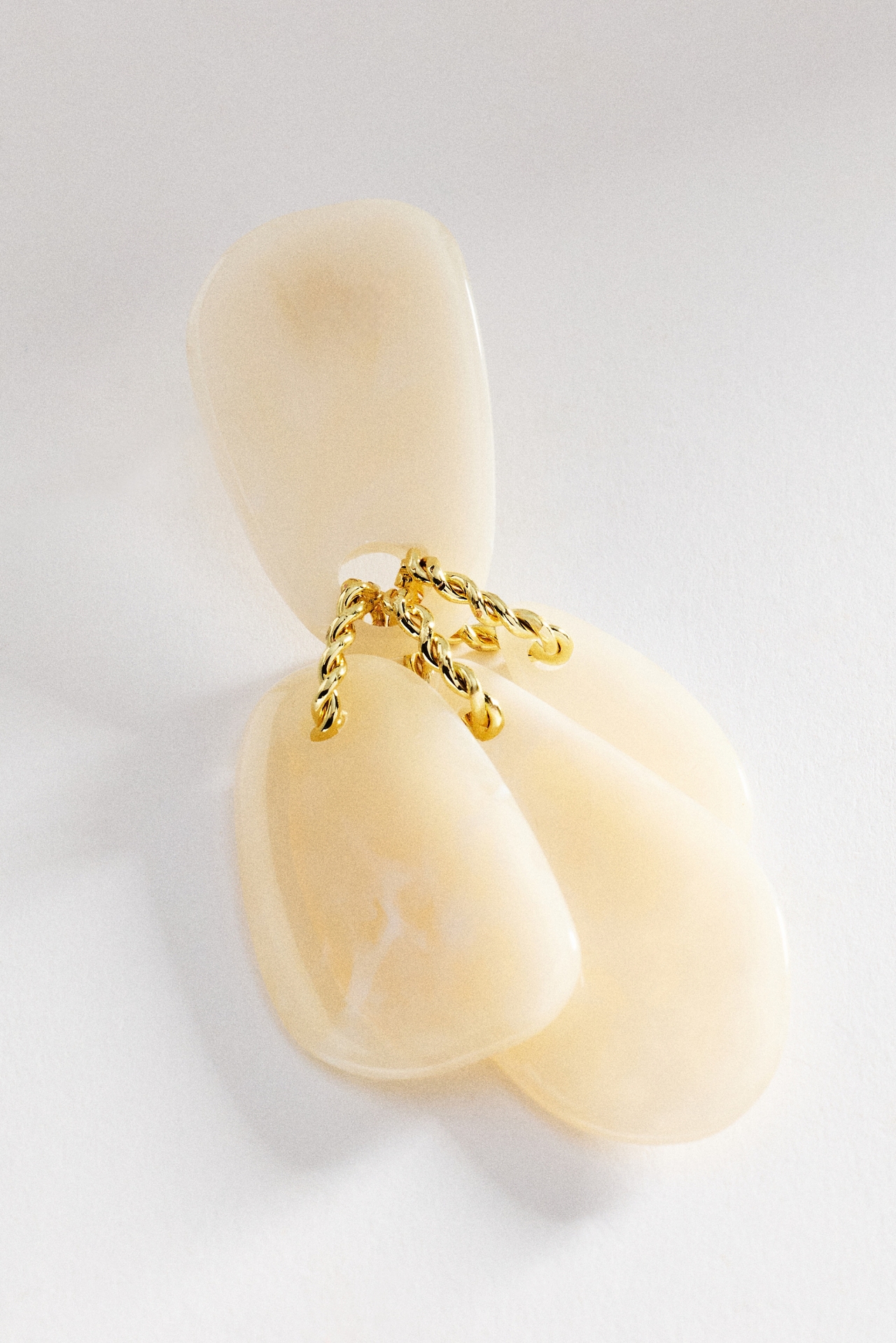 Layered Droplet Statement Earrings