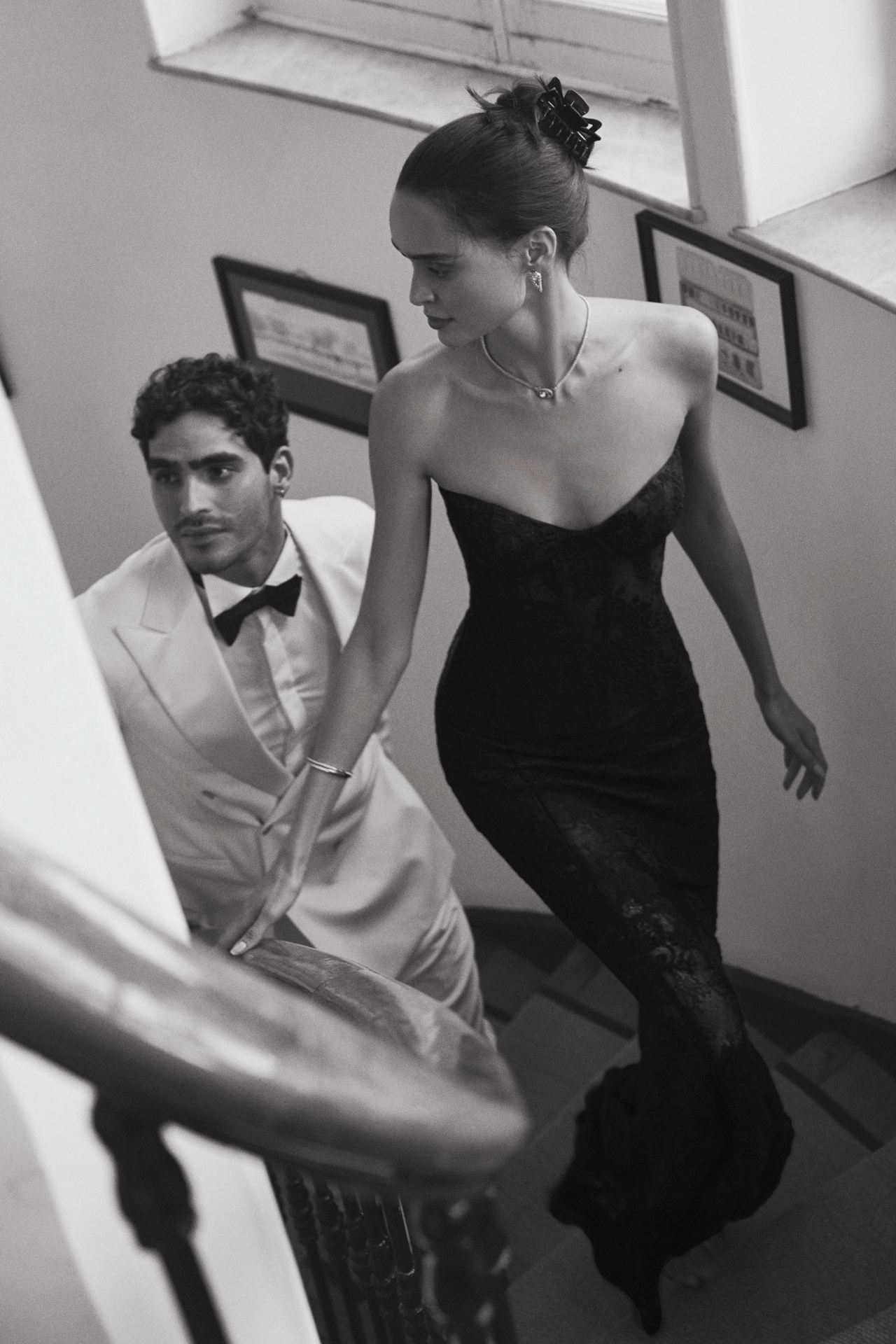 V. Chapman Athena Lace Corset and Skirt Set