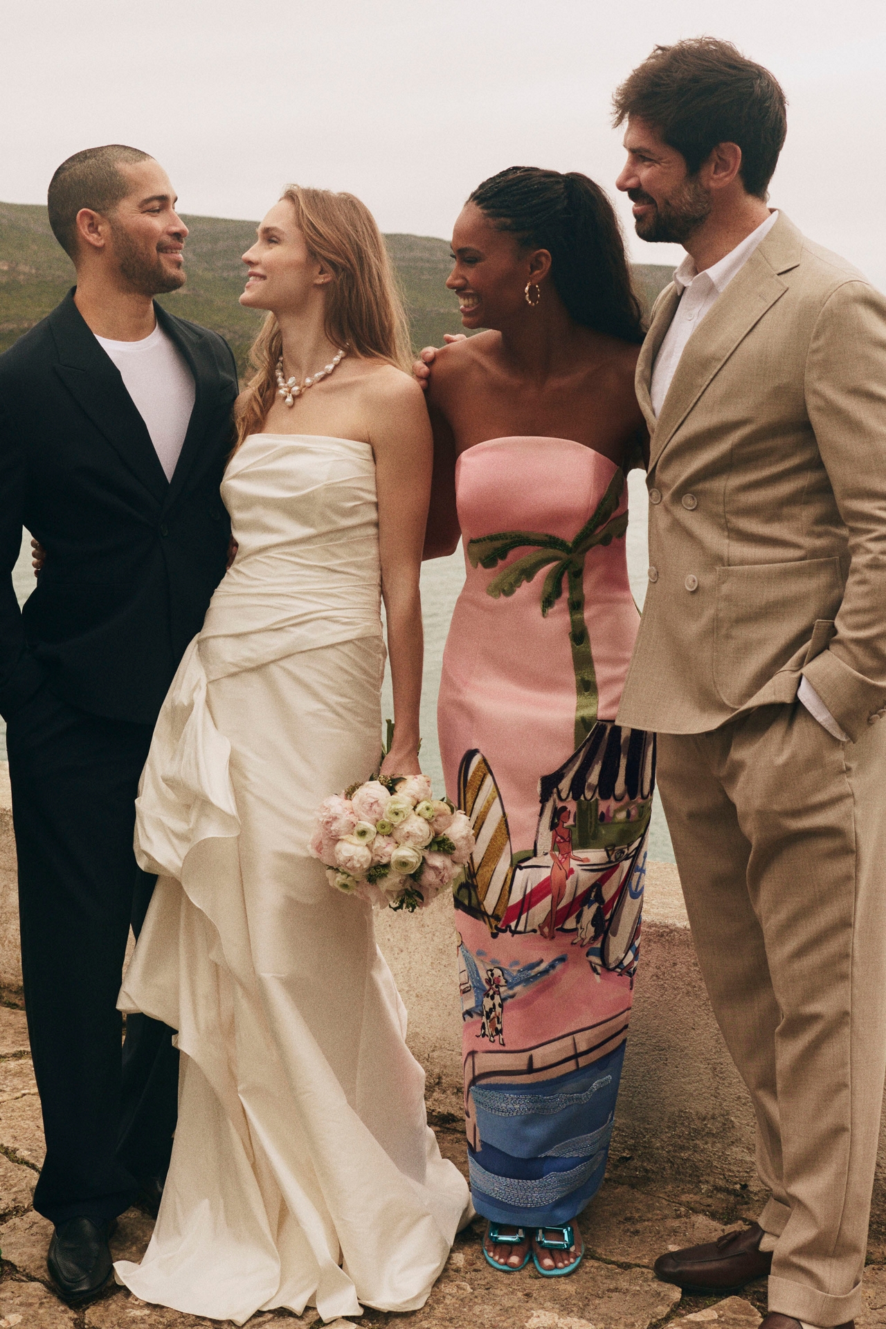 LEO LIN Ava Bustier Strapless Maxi Dress