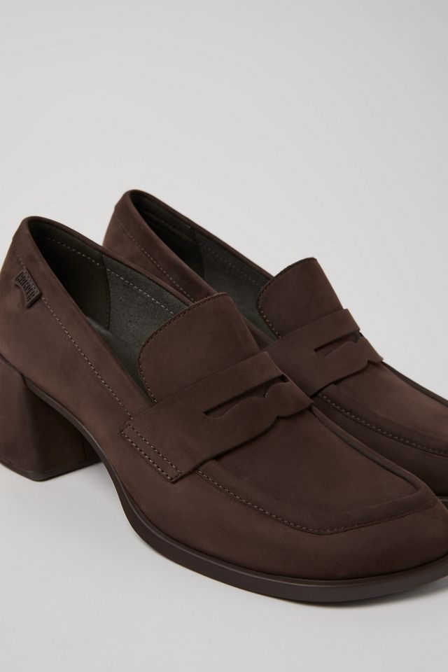 Camper Kora Nubuck Heeled Loafers #1