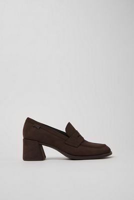 Camper Kora Nubuck Heeled Loafers