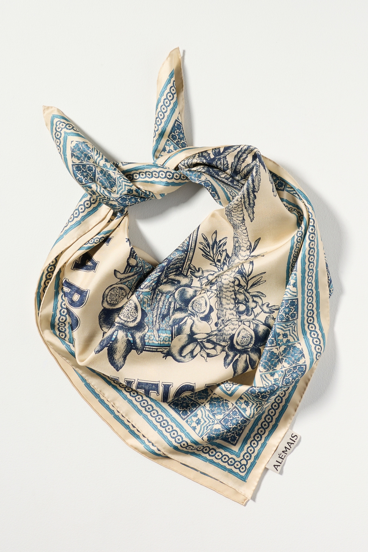 ALÉMAIS Villa Romantica Silk Hair Scarf