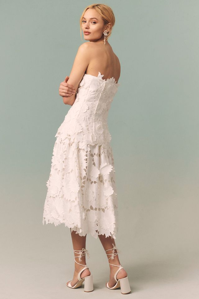 BHLDN Cutwork Twofer Midi Dress #1