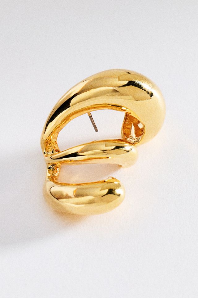 Structural Swirl Earrings #1