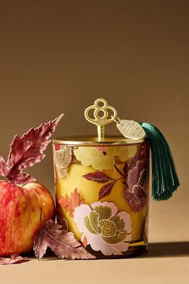 Amelie Fruity Honeycrisp Oakwood Lidded Glass Candle