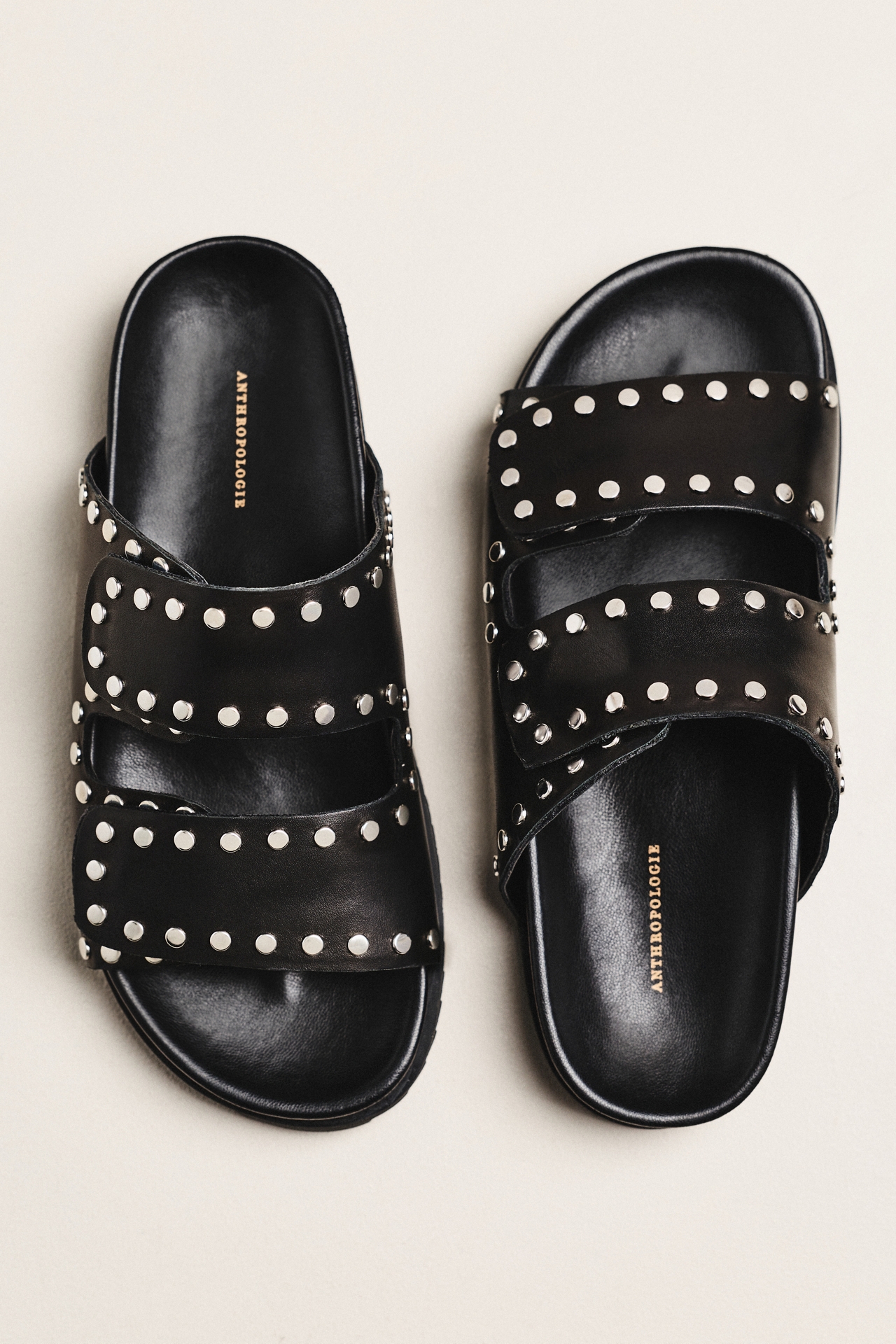 By Anthropologie Studded Velcro Sandals