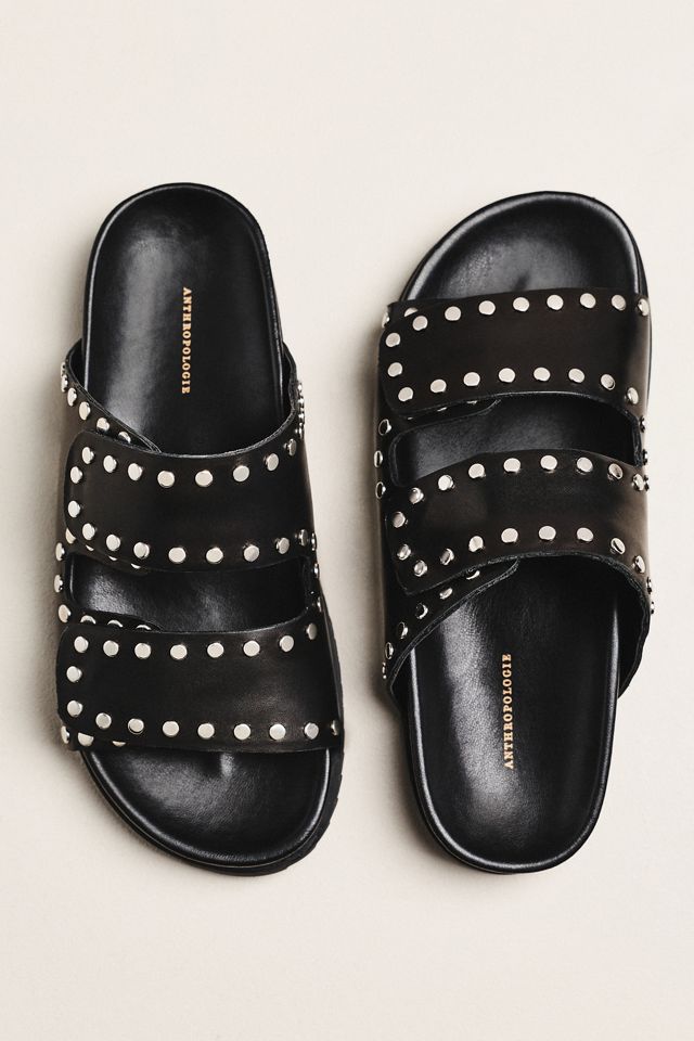 By Anthropologie Studded Velcro Sandals #2
