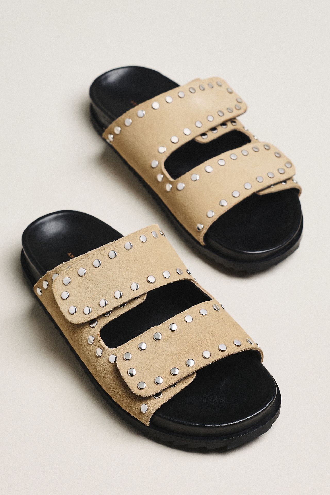 By Anthropologie Studded Velcro Sandals