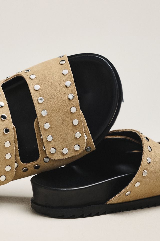 By Anthropologie Studded Slide Sandals #2