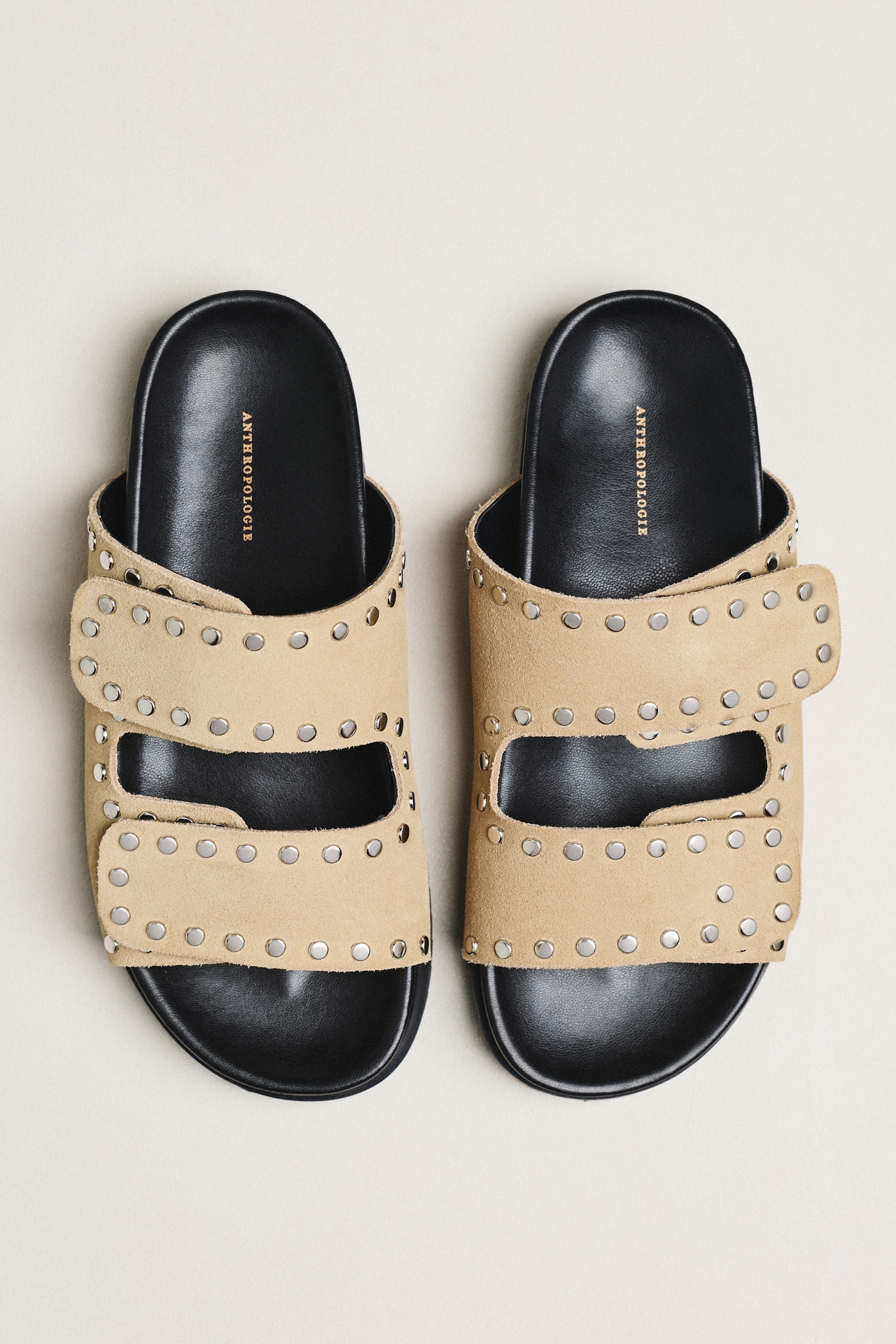 By Anthropologie Studded Velcro Sandals