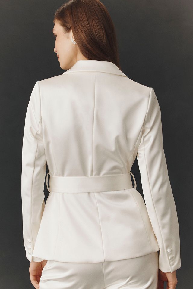 BHLDN Satin Fitted Blazer #2