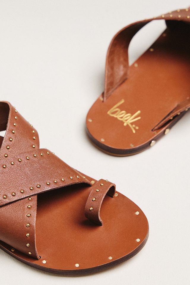 beek Curlew Cross Strap Slide Sandals | Anthropologie
