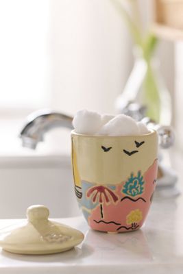 Ceramic Printed Bath Canister