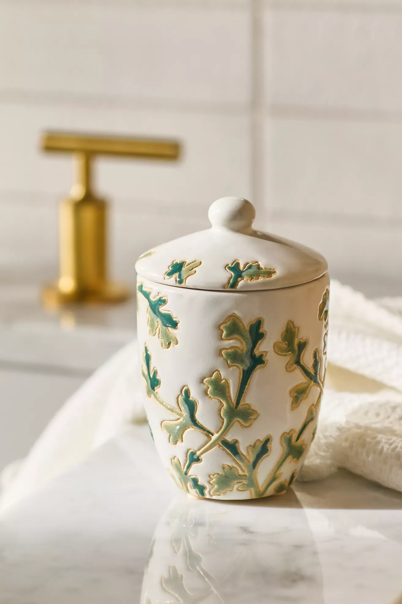 Hand-Painted Ceramic Canister - thumbnail 5