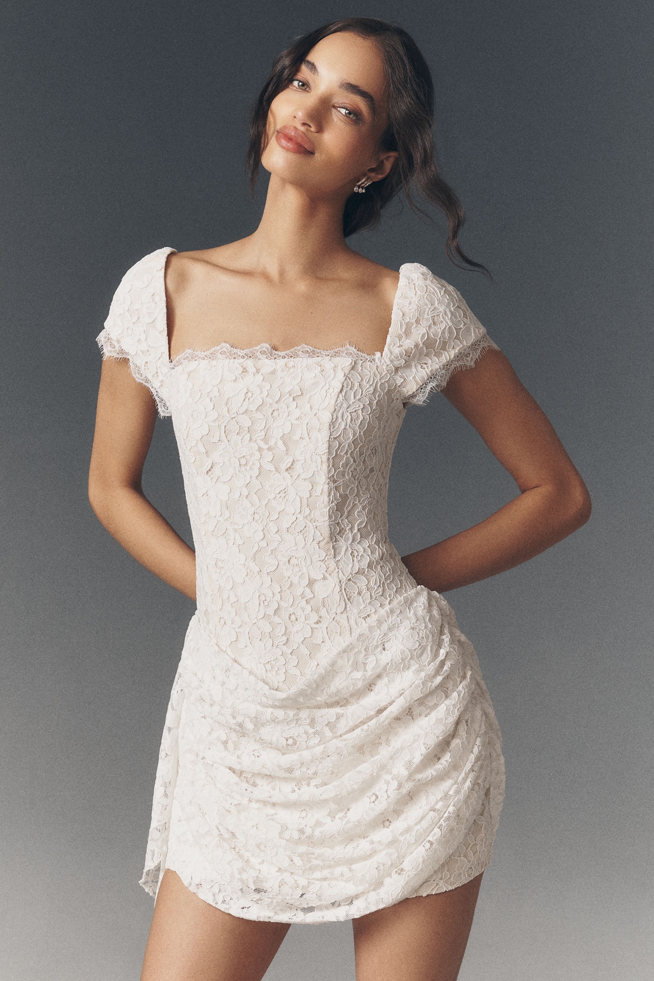 Elliatt Solenne Lace Mini Dress