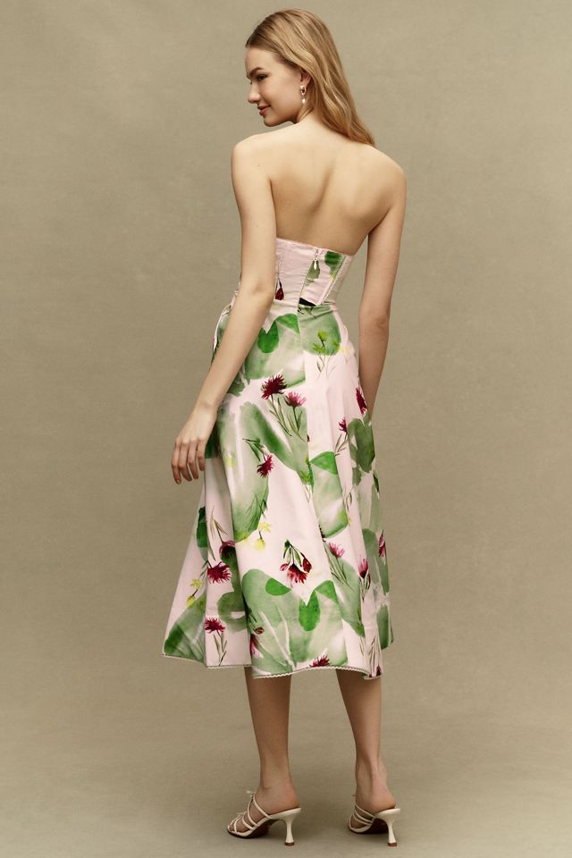BHLDN Natalia Fit-and-Flare Strapless Maxi Dress | Anthropologie