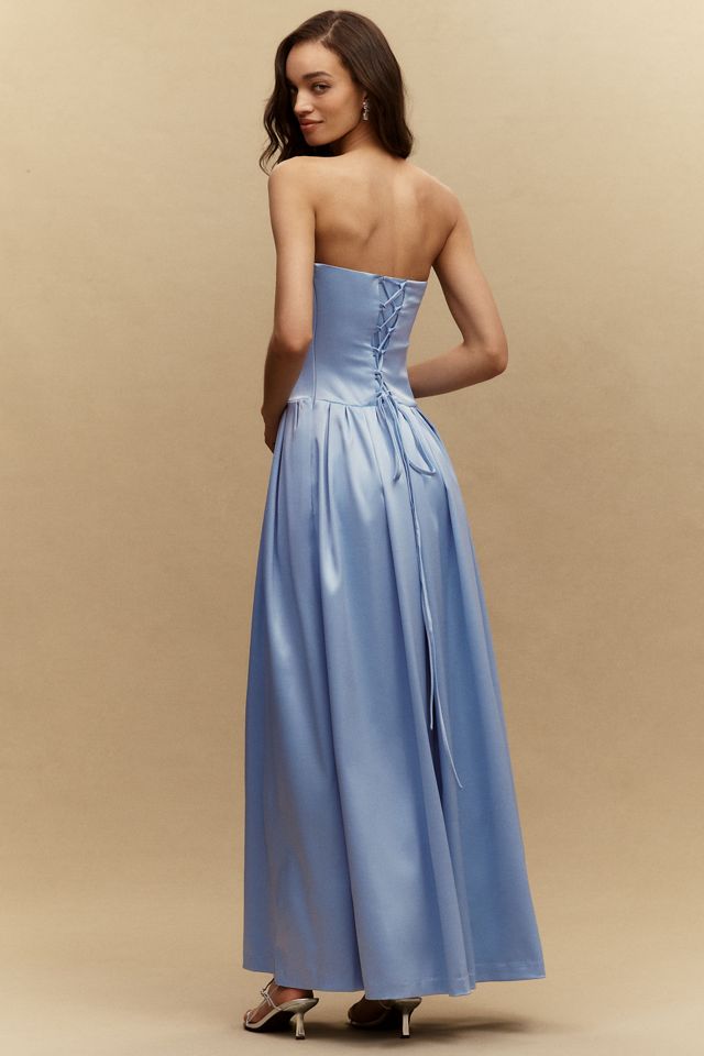 BHLDN Mia Strapless Fit-and-Flare Maxi Dress #1