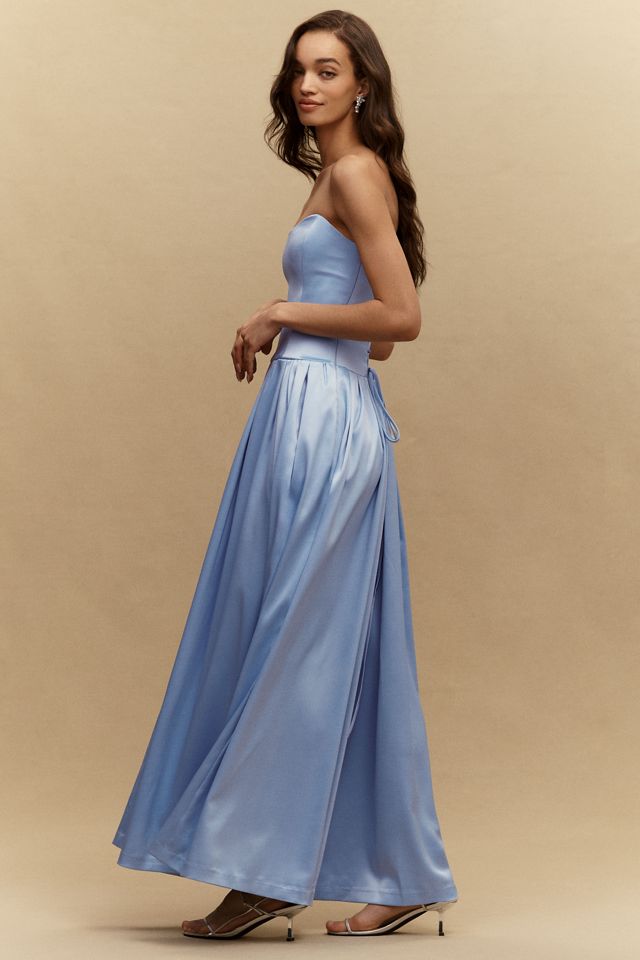 BHLDN Mia Strapless Fit-and-Flare Maxi Dress #3
