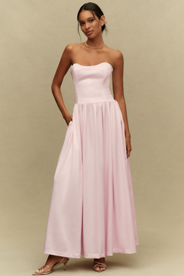 Mia Strapless Fit-and-Flare Maxi Dress