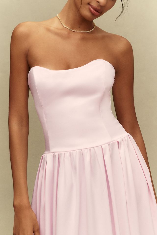 BHLDN Mia Strapless Fit-and-Flare Maxi Dress #1