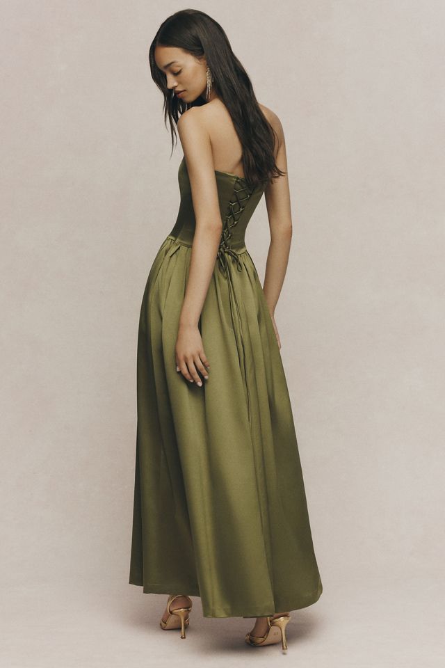 BHLDN Mia Strapless Fit-and-Flare Maxi Dress #2