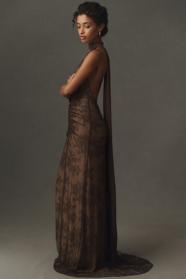 De La Vali Amora Rosette Maxi Dress #3