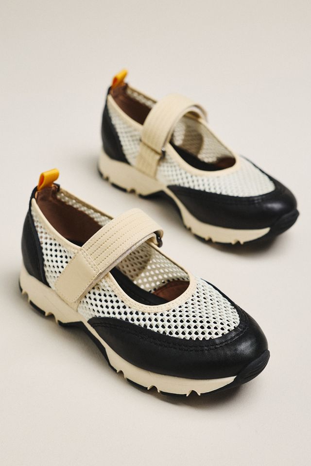 All Black Mesh Mary Jane Sneakers #1